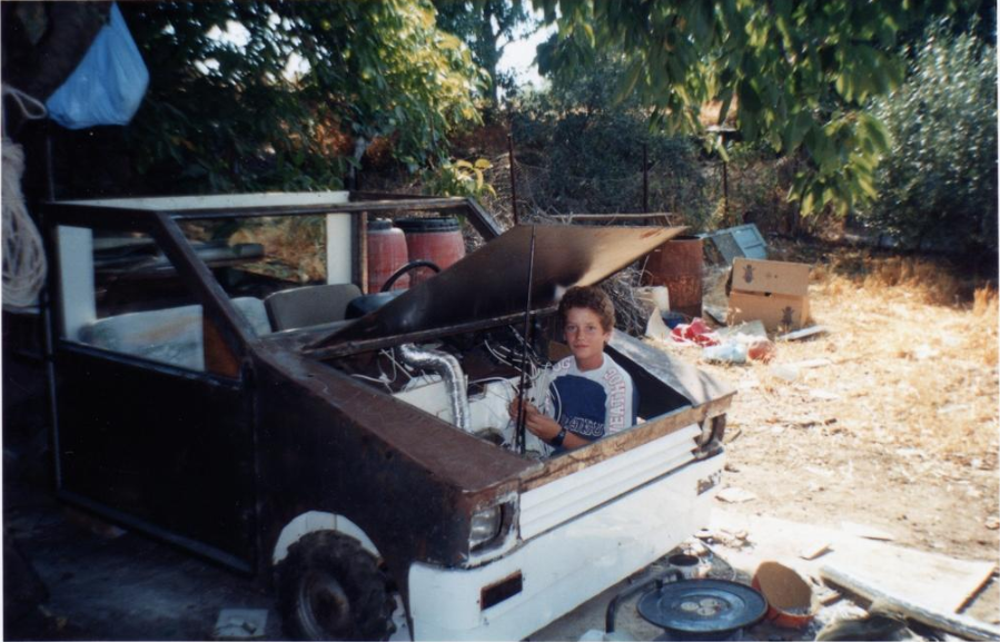 Second car - interior view during construction